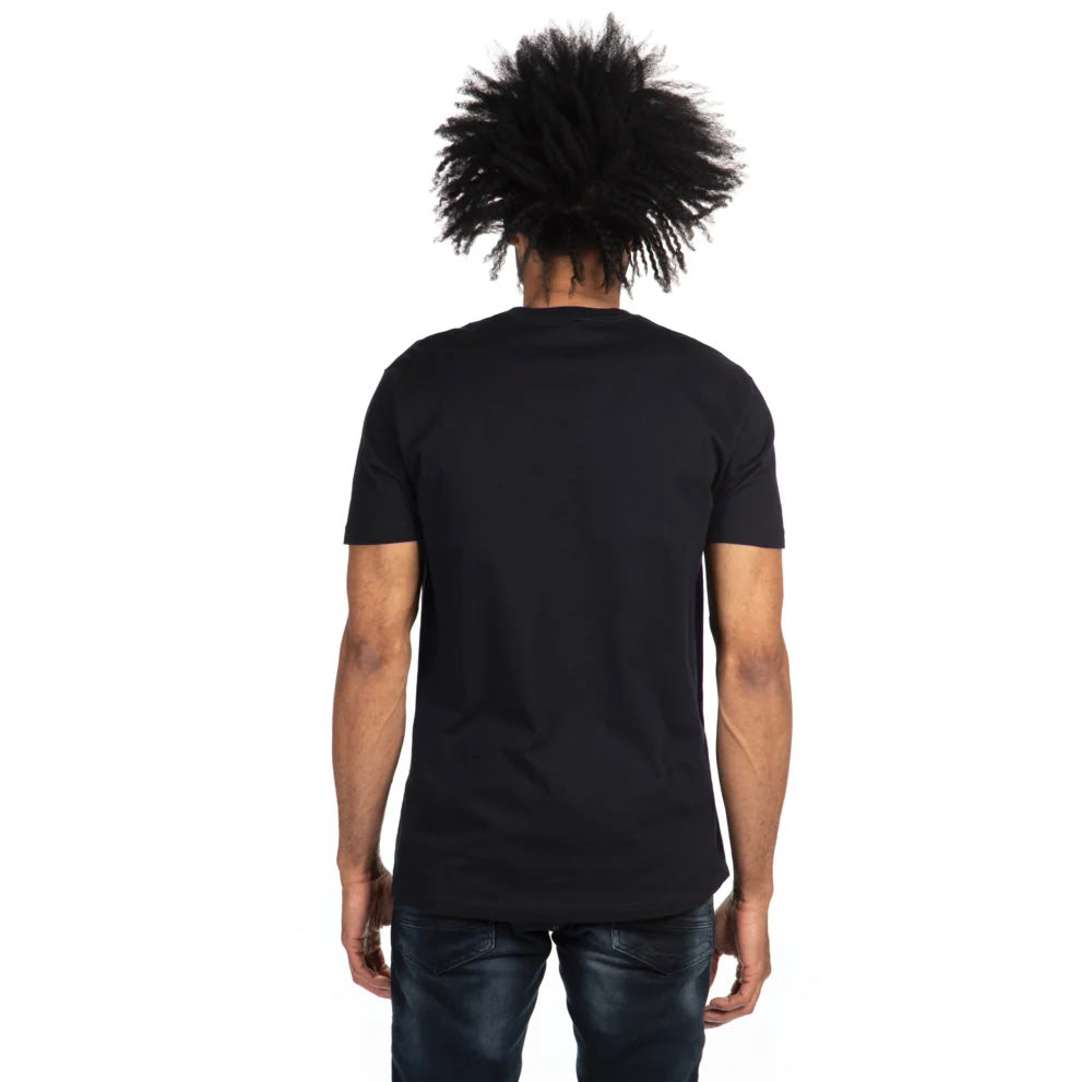 Men's ENKI Logo (Tapered Fitted) 100% Cotton T-Shirt (Black)