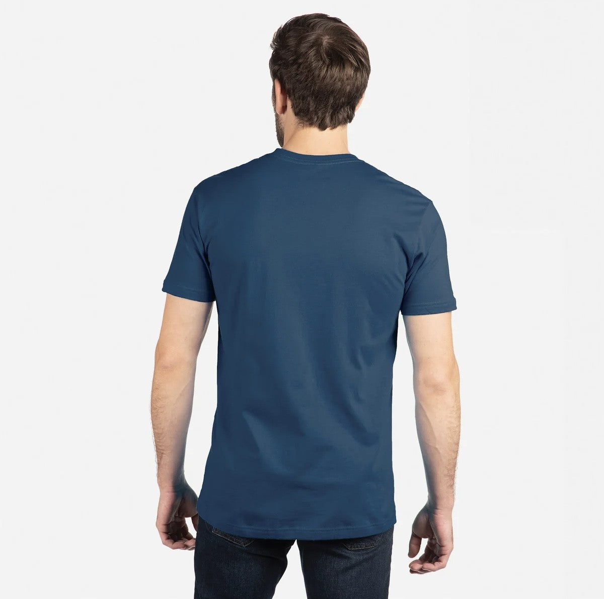 Men's ENKI Logo (Tapered Fitted) 100% Cotton T-Shirt (Cool Blue)