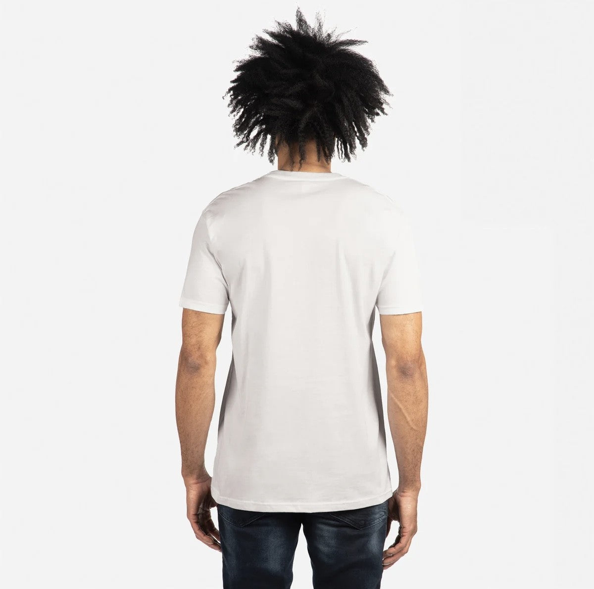 Men's ENKI Logo (Tapered Fitted) 100% Cotton T-Shirt (White)
